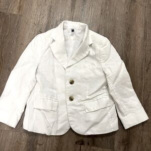 Janie and Jack linen white blazer